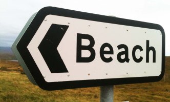 Beach sign copy