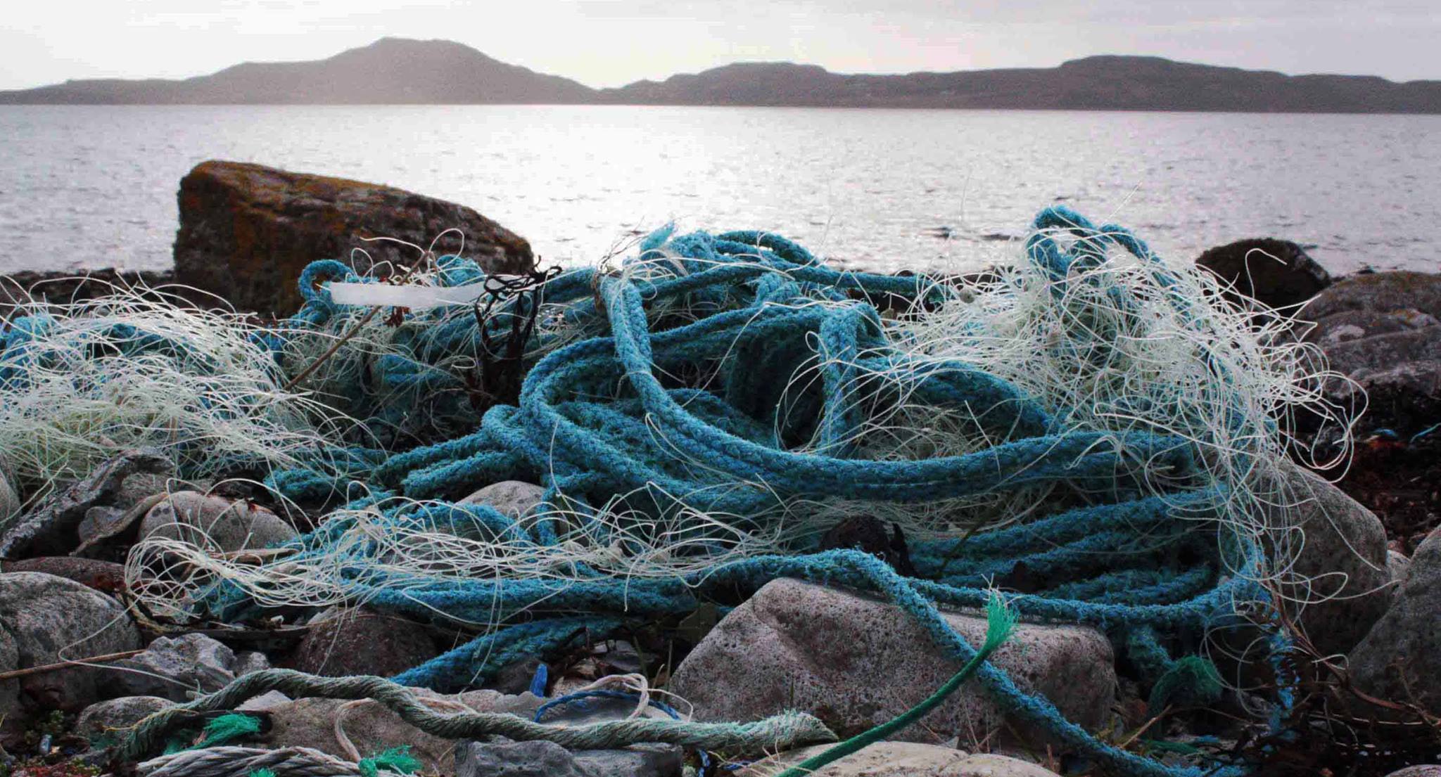 fishing rope on beach