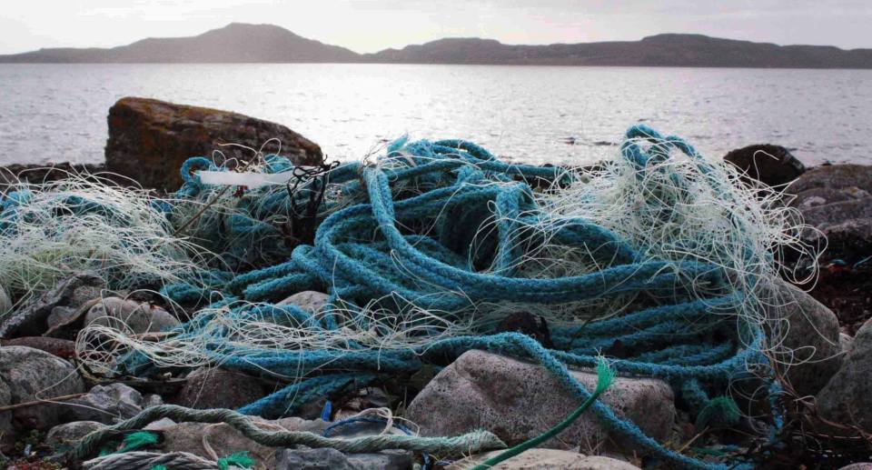 fishing rope on beach